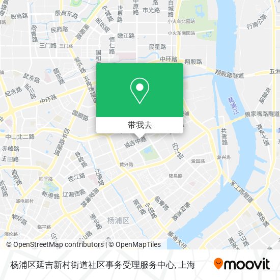 杨浦区延吉新村街道社区事务受理服务中心地图