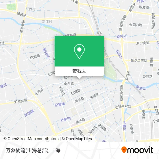 万象物流(上海总部)地图