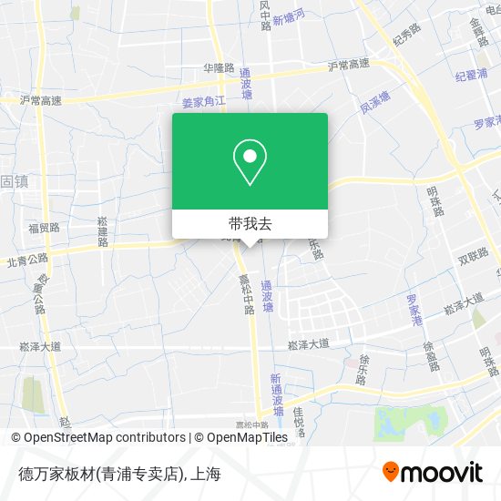 德万家板材(青浦专卖店)地图