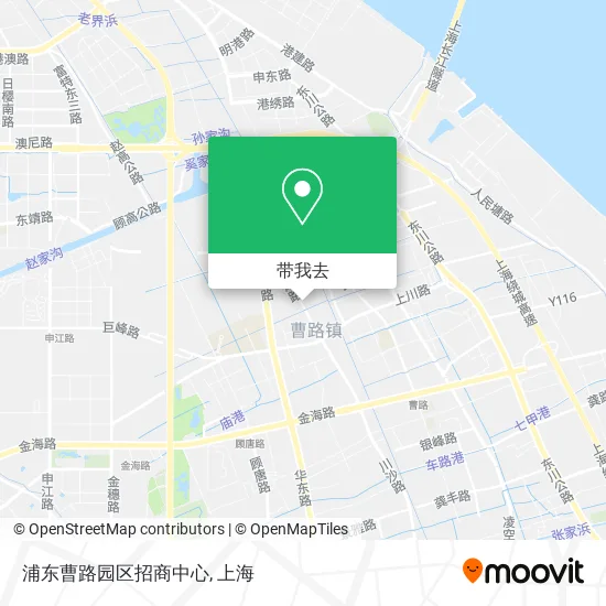 浦东曹路园区招商中心地图