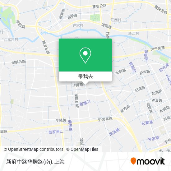 新府中路华腾路(南)地图