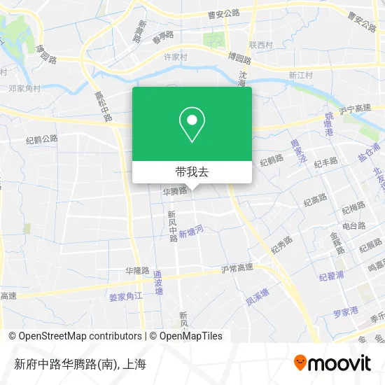 新府中路华腾路(南)地图