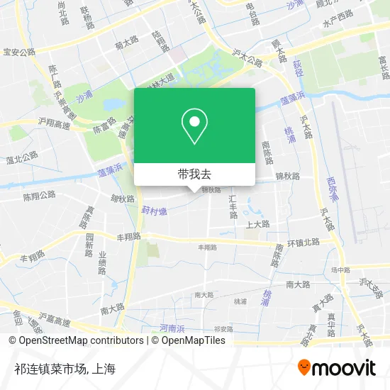 祁连镇菜市场地图