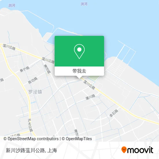 新川沙路蕰川公路地图