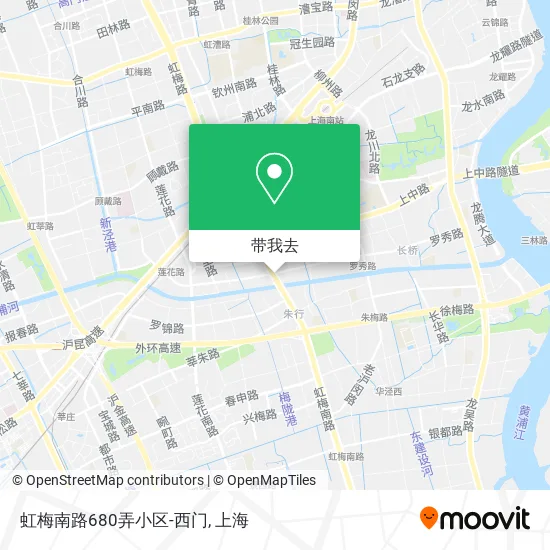 虹梅南路680弄小区-西门地图