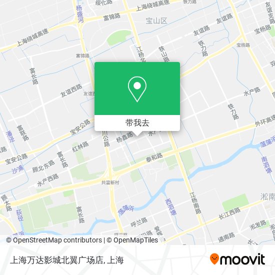 上海万达影城北翼广场店地图