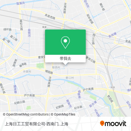 上海日工工贸有限公司-西南门地图