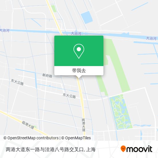 两港大道东一路与洼港八号路交叉口地图