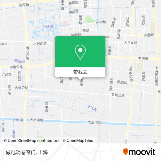 做电动卷帘门地图