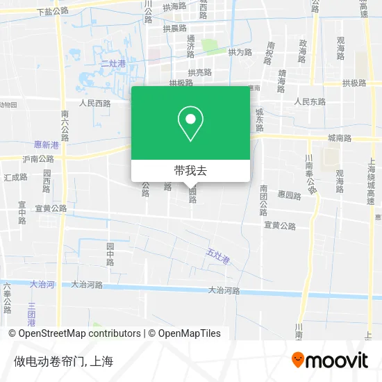 做电动卷帘门地图