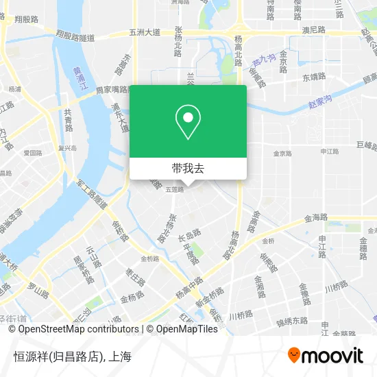 恒源祥(归昌路店)地图