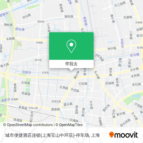 城市便捷酒店连锁(上海宝山中环店)-停车场地图