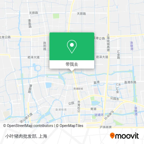小叶猪肉批发部地图