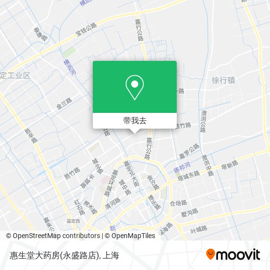 惠生堂大药房(永盛路店)地图