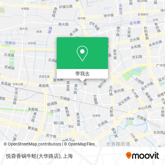 悦蓉香锅牛蛙(大华路店)地图