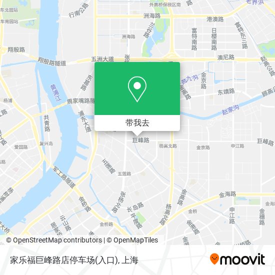 家乐福巨峰路店停车场(入口)地图