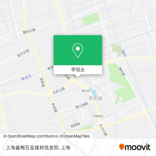 上海鑫梅五金建材批发部地图