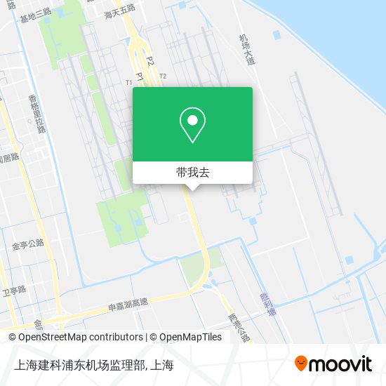 上海建科浦东机场监理部地图