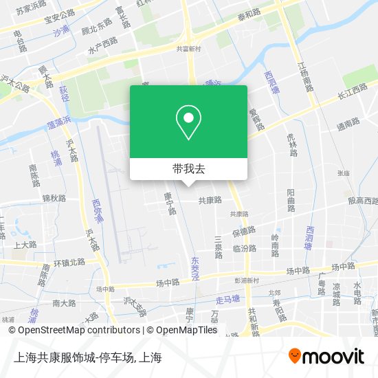 上海共康服饰城-停车场地图