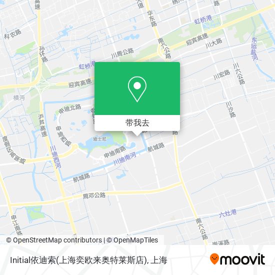 Initial依迪索(上海奕欧来奥特莱斯店)地图