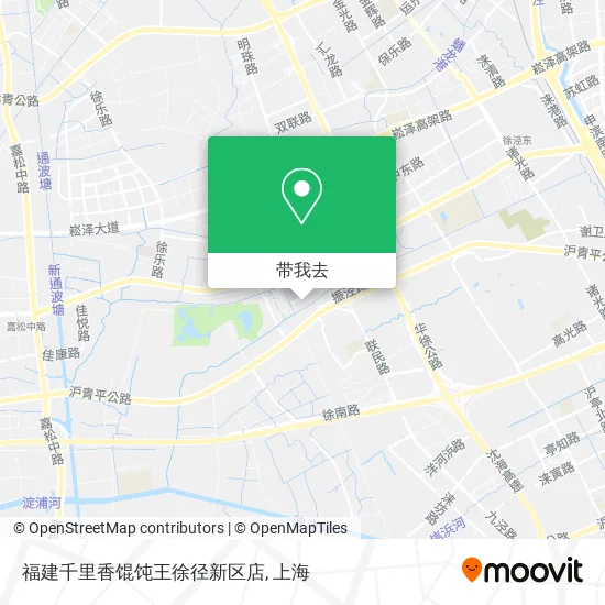 福建千里香馄饨王徐径新区店地图