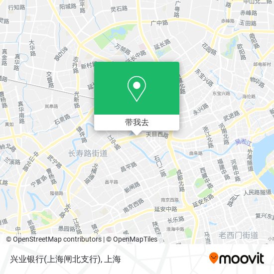兴业银行(上海闸北支行)地图