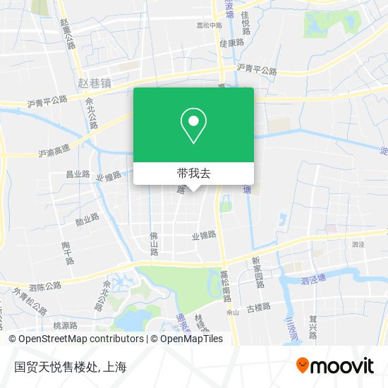 国贸天悦售楼处地图