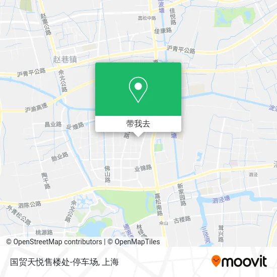国贸天悦售楼处-停车场地图