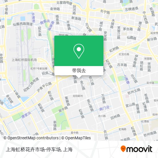 上海虹桥花卉市场-停车场地图