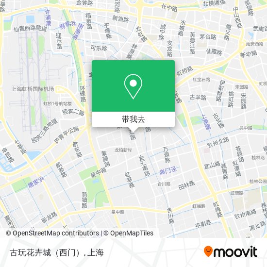 古玩花卉城（西门）地图