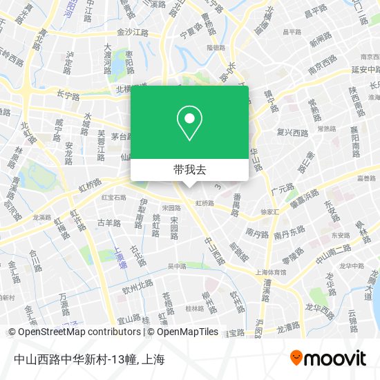 中山西路中华新村-13幢地图