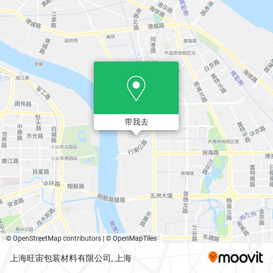 上海旺宙包装材料有限公司地图