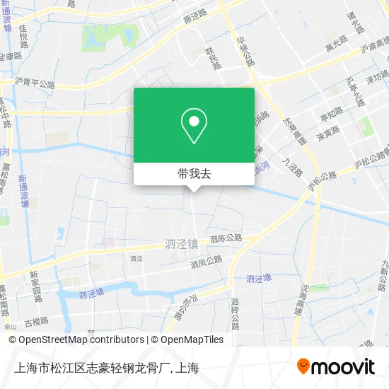 上海市松江区志豪轻钢龙骨厂地图