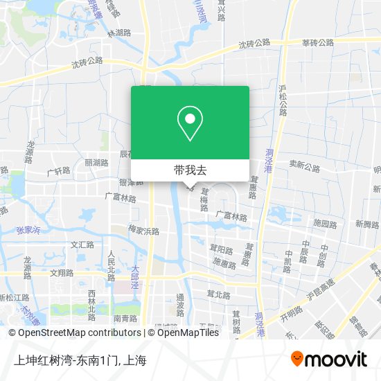 上坤红树湾-东南1门地图