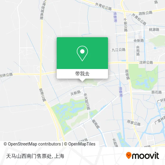 天马山西南门售票处地图