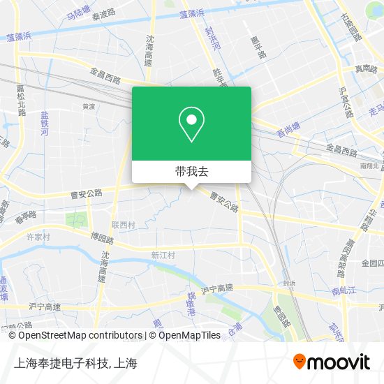 上海奉捷电子科技地图