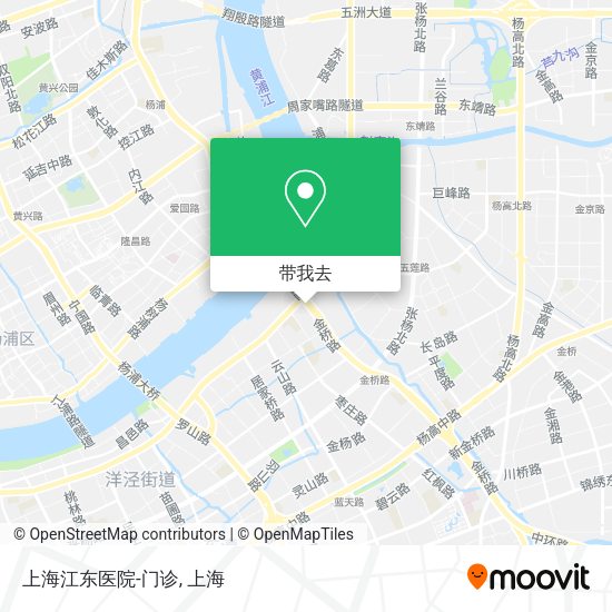 上海江东医院-门诊地图