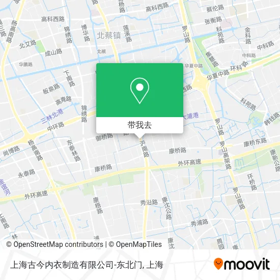 上海古今内衣制造有限公司-东北门地图