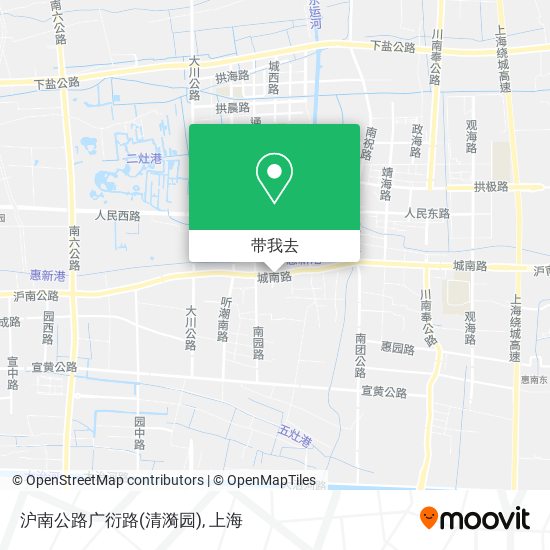 沪南公路广衍路(清漪园)地图