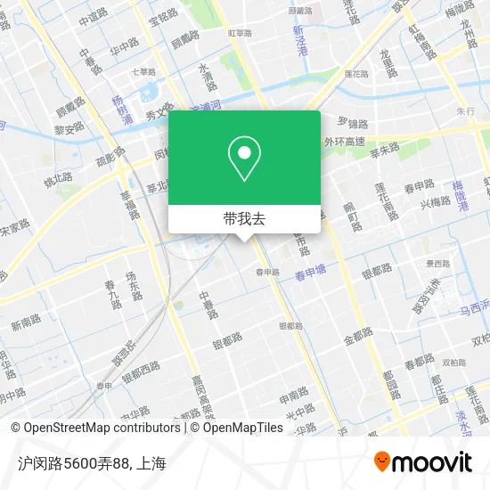 沪闵路5600弄88地图