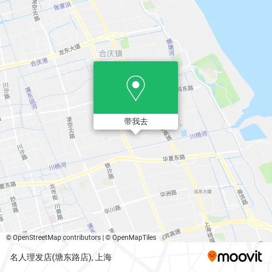 名人理发店(塘东路店)地图