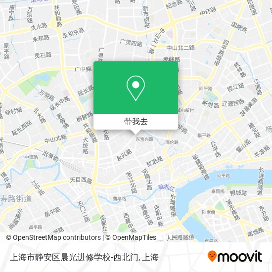 上海市静安区晨光进修学校-西北门地图