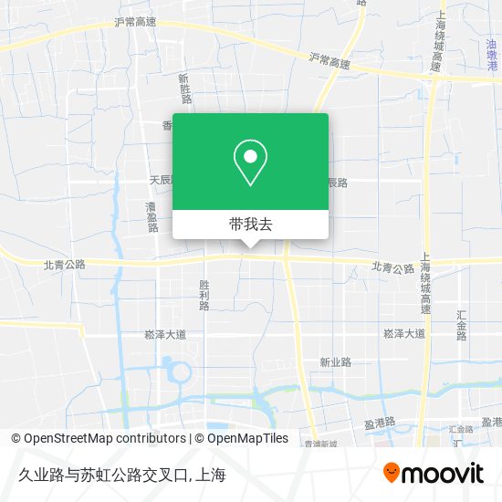 久业路与苏虹公路交叉口地图