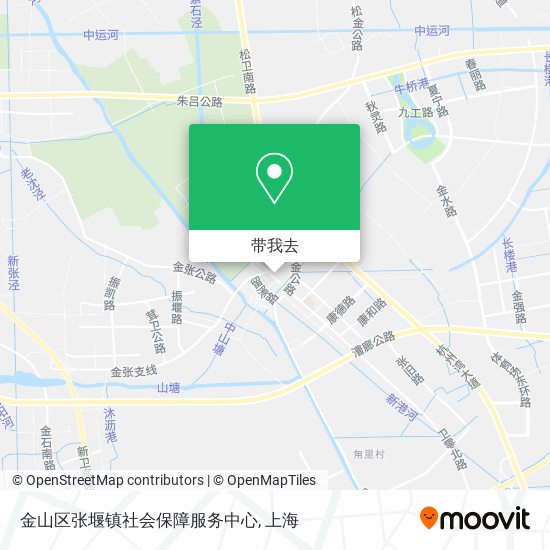 金山区张堰镇社会保障服务中心地图