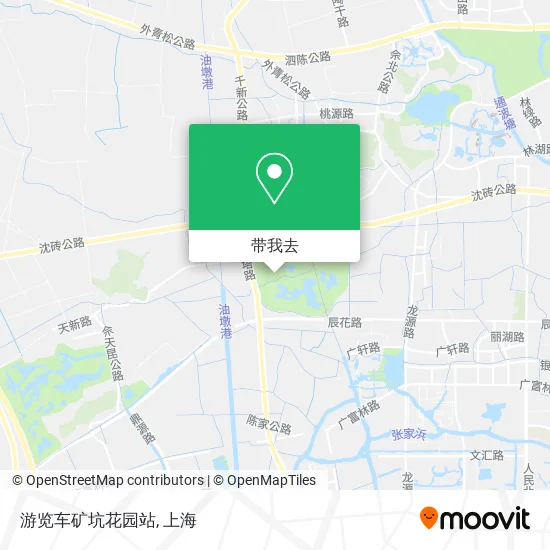游览车矿坑花园站地图