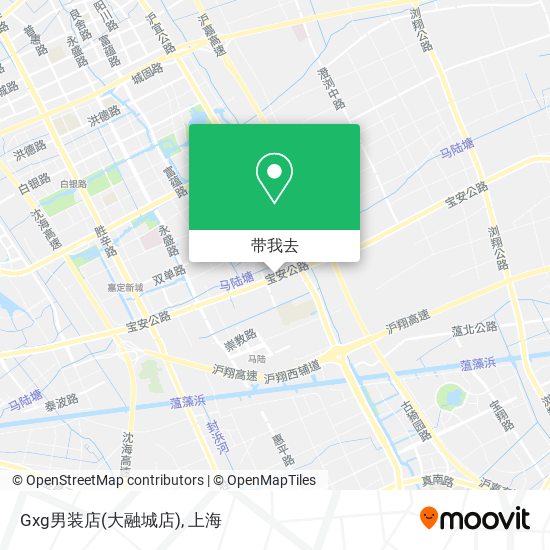Gxg男装店(大融城店)地图