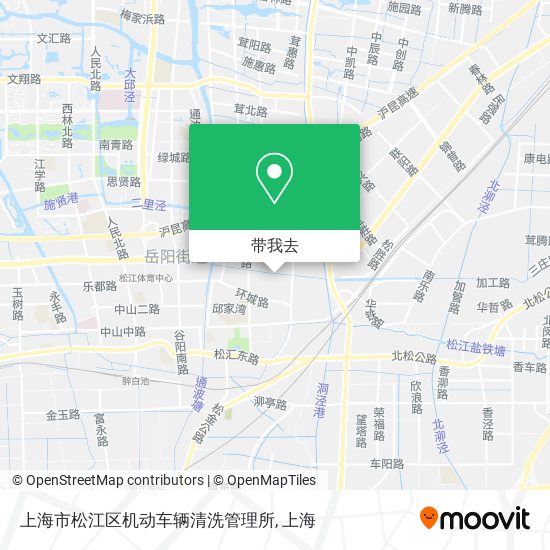上海市松江区机动车辆清洗管理所地图
