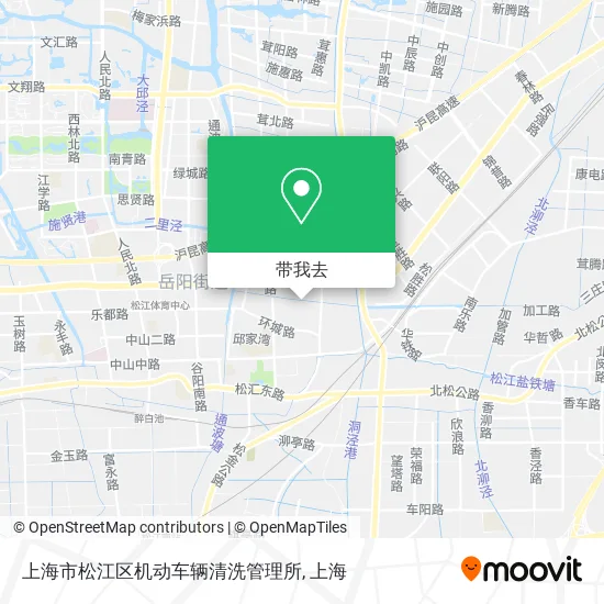 上海市松江区机动车辆清洗管理所地图