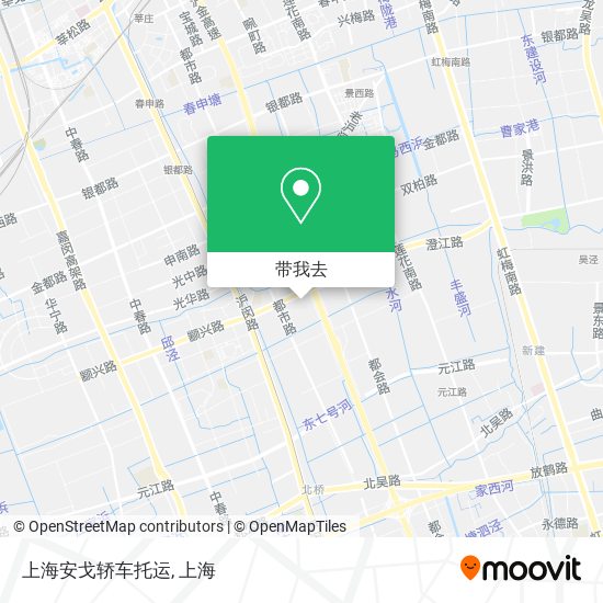 上海安戈轿车托运地图