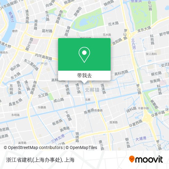 浙江省建机(上海办事处)地图